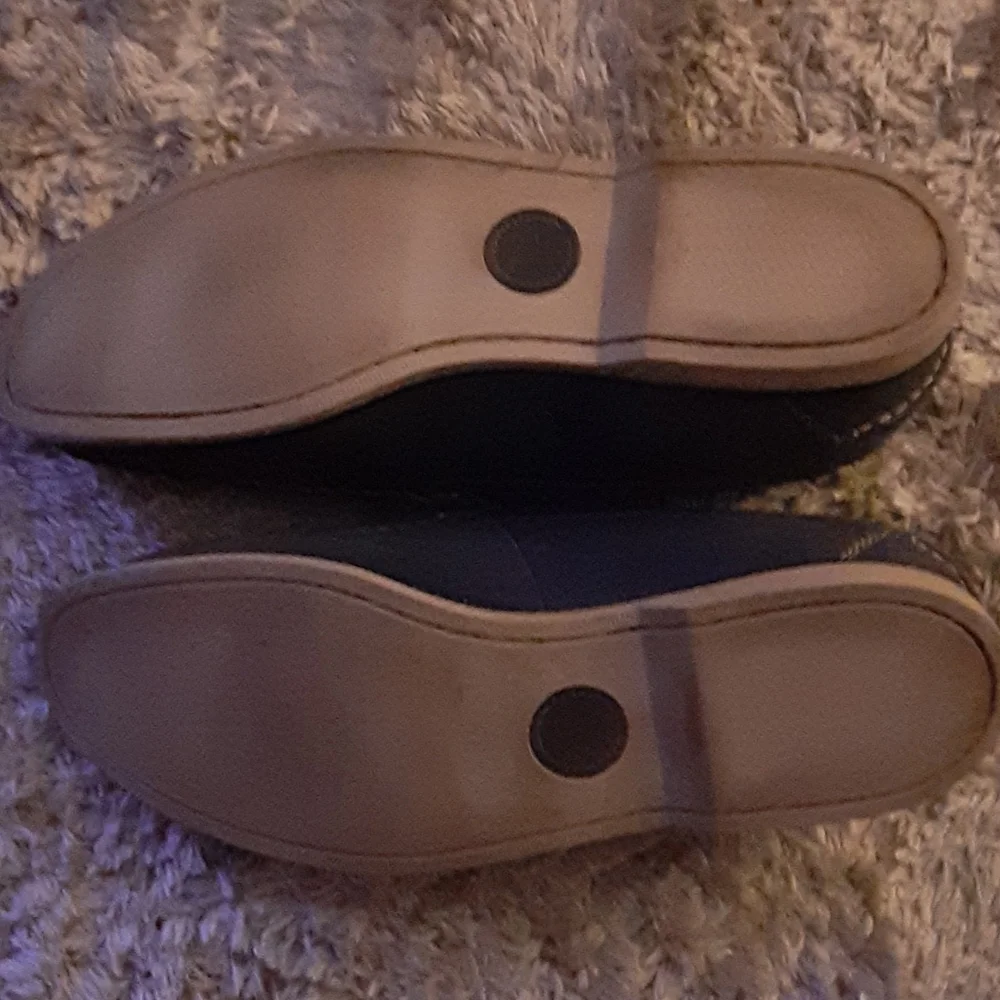Bass Foster gray suede leather boat shoes white stitching padded insole sz 11 …